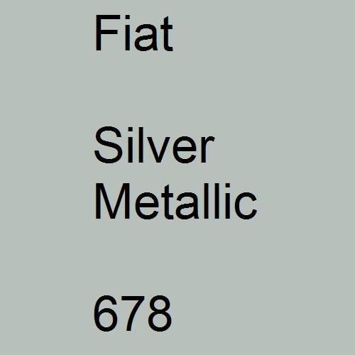 Fiat, Silver Metallic, 678.